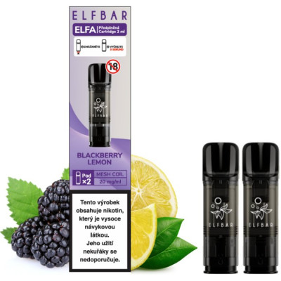Elf Bar ELFA Pods cartridge 2Pack Blackberry Lemon 20mg 2Pack