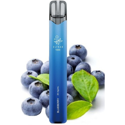 Elf Bar 1000 elektronická cigareta 20mg Blueberry