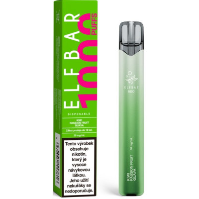 Elf Bar 1000 elektronická cigareta 20mg Kiwi Passion Fruit Guava