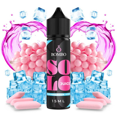 Příchuť Bombo Solo Juice S&V 15ml Bubblegum Ice (Sladká žvýkačka na ledu)