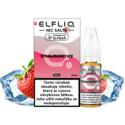Liquid ELFLIQ Nic SALT Strawberry Ice 10ml - 10mg