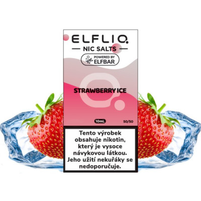 Liquid ELFLIQ Nic SALT Strawberry Ice 10ml - 10mg