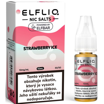 Liquid ELFLIQ Nic SALT Strawberry Ice 10ml - 10mg