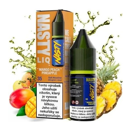 Liquid Nasty LIQ Salt Mango Peach Pineapple - 10ml - 20mg (Mango, broskev, ananas)