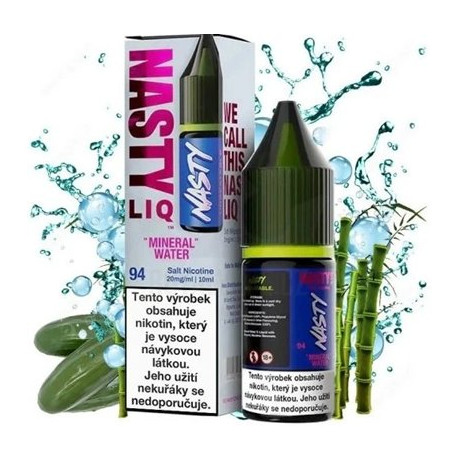 Liquid Nasty LIQ Salt Mineral Water 10ml - 10mg (Okurka, Bambus, Minerálka)