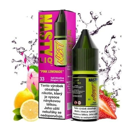 Liquid Nasty LIQ Salt Pink Lemonade 10ml - 20mg (Jahoda, Citron, Limonáda)