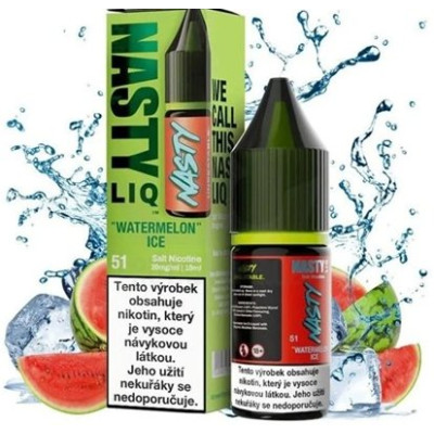 Liquid Nasty LIQ Salt Watermelon ICE 10ml - 20mg (Vodní meloun, Chladivá složka- ICE)