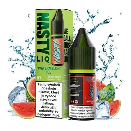 Liquid Nasty LIQ Salt Watermelon ICE 10ml - 20mg (Vodní meloun, Chladivá složka- ICE)