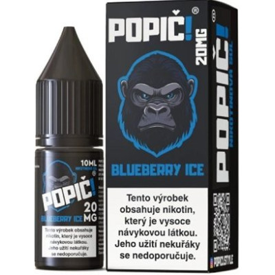 Liquid POPIČ! Salt Blueberry Ice 10ml-20mg