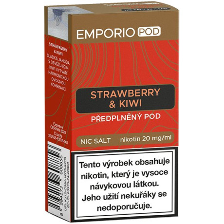 EMPORIO POD cartridge Strawberry & Kiwi 20mg 1Pack
