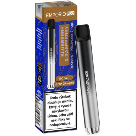 EMPORIO POD elektronická cigareta 500mAh Blueberry & Raspberry 20mg