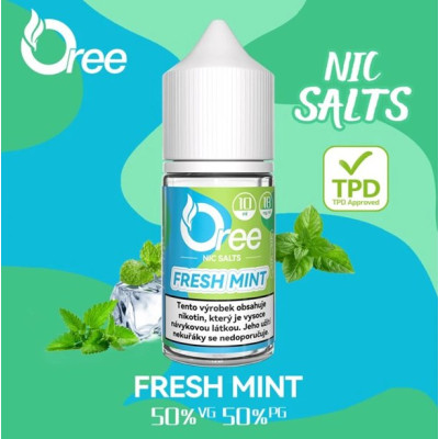 Liquid Oree SALT Fresh Mint - Čerstvá máta 10ml - 18mg