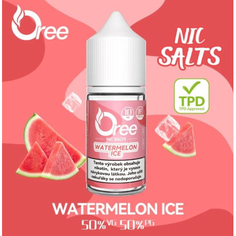 Liquid Oree SALT Watermelon Ice - Ledový meloun 10ml - 18mg