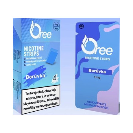 Nikotinový film Oree Borůvka 1mg