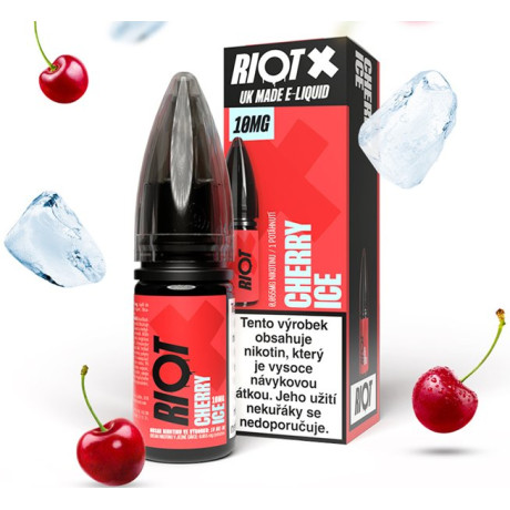 Liquid RIOT X Salt Cherry Ice (Ledová třešeň) 10ml-10mg