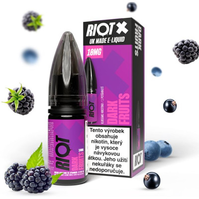 Liquid RIOT X Salt Dark Fruits (Tmavá bobulovitá směs) 10ml-20mg