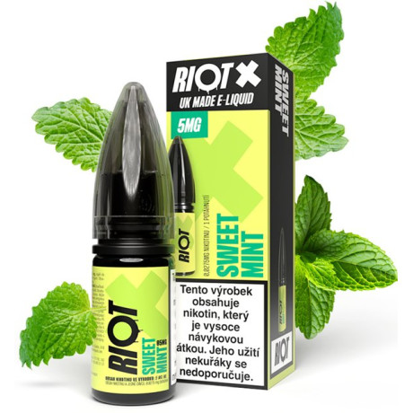 Liquid RIOT X Salt Sweet Mint (Jemná máta) 10ml-10mg