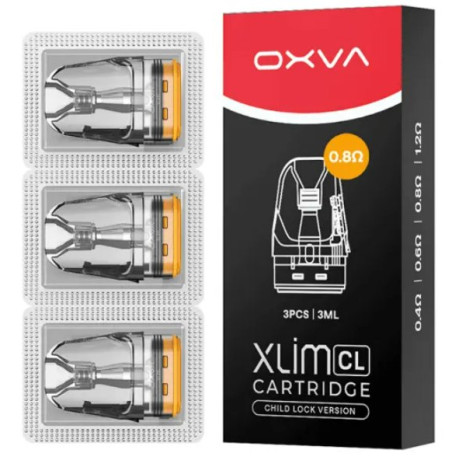 OXVA Xlim CL Pod Top Fill cartridge 0,8ohm 3ml 3Pack