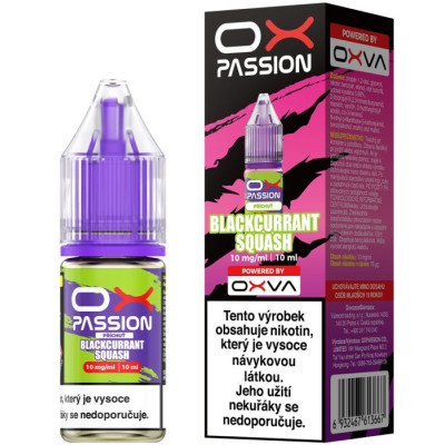 Liquid OXVA OX PASSION Salts Blackcurrant Squash 10ml - 10mg