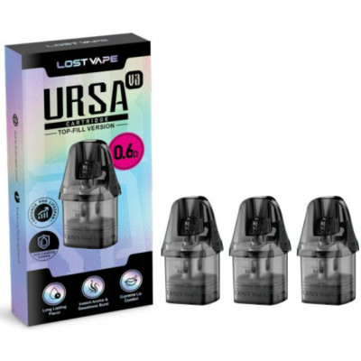 Lost Vape Ursa Pod V3 cartridge 0,6ohm 2,5ml 3Pack