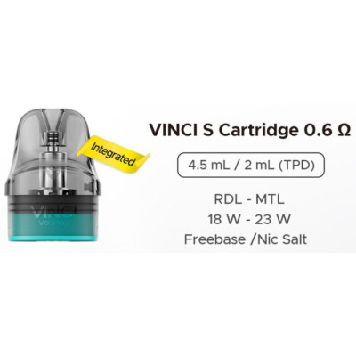 VOOPOO VINCI S cartridge 0,6ohm 2ml 2pack