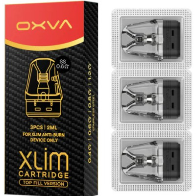 OXVA Xlim Top Fill SS cartridge 0,6ohm 2ml 3Pack